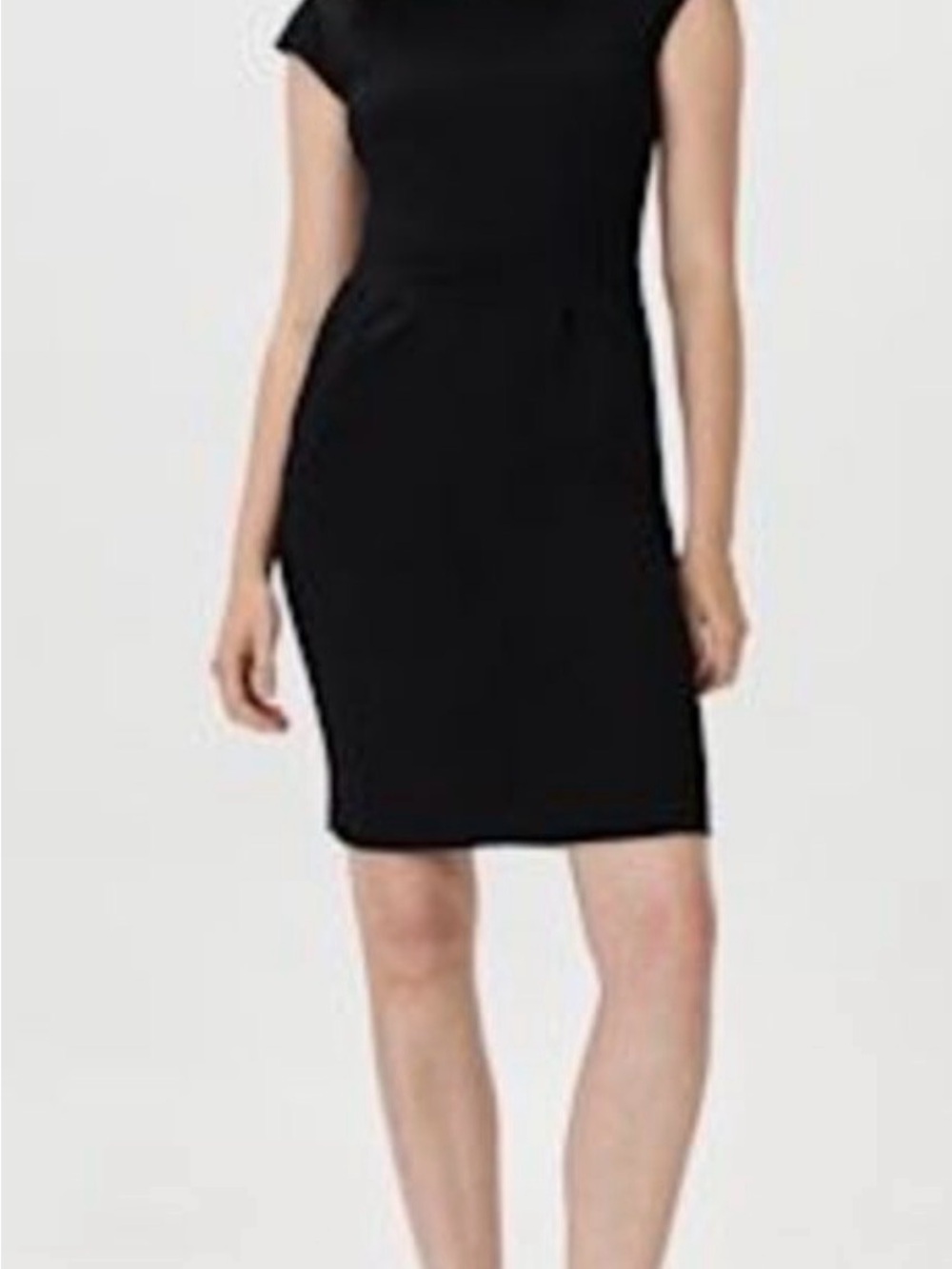 Quince Ultra-Stretch Ponte Cap Sleeve Dress